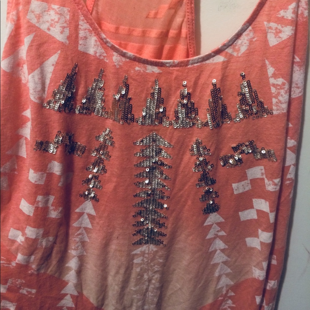 Express Aztec Print Racerback Tank - Picture 3 of 4